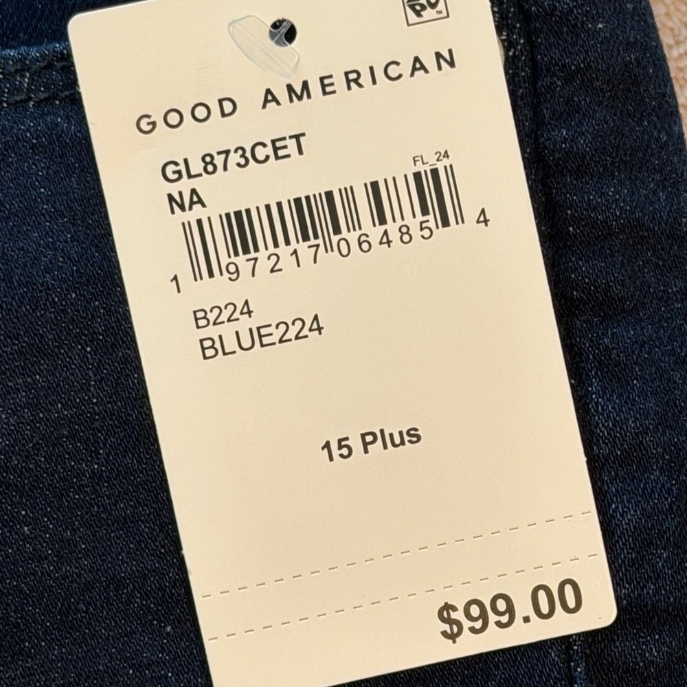 Good American Women’s Size 15 Sculpting Dark Denim Jeans - Picture 3 of 11